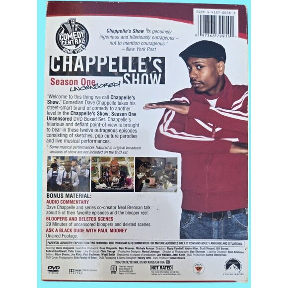 Chappelles Show Season 1 DVD Uncensored Comedy Central - Picture 2 of 2
